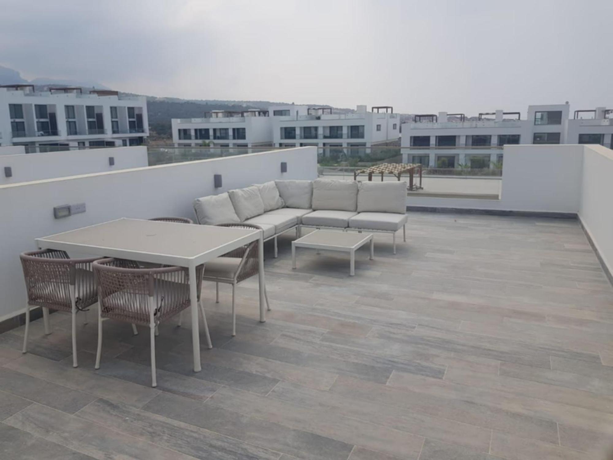 Beachfront Penthouse Studio Apartment, Eco Wellness Resort, Heated Pool Kyrenia  Exterior foto